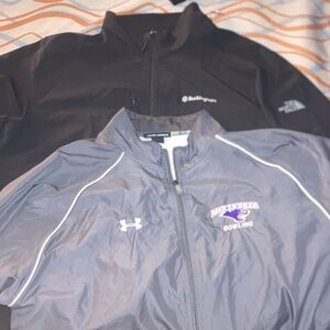 Embroidered Bundle 

Both 2XL UA runs slightly smaller 
minor flaws noted